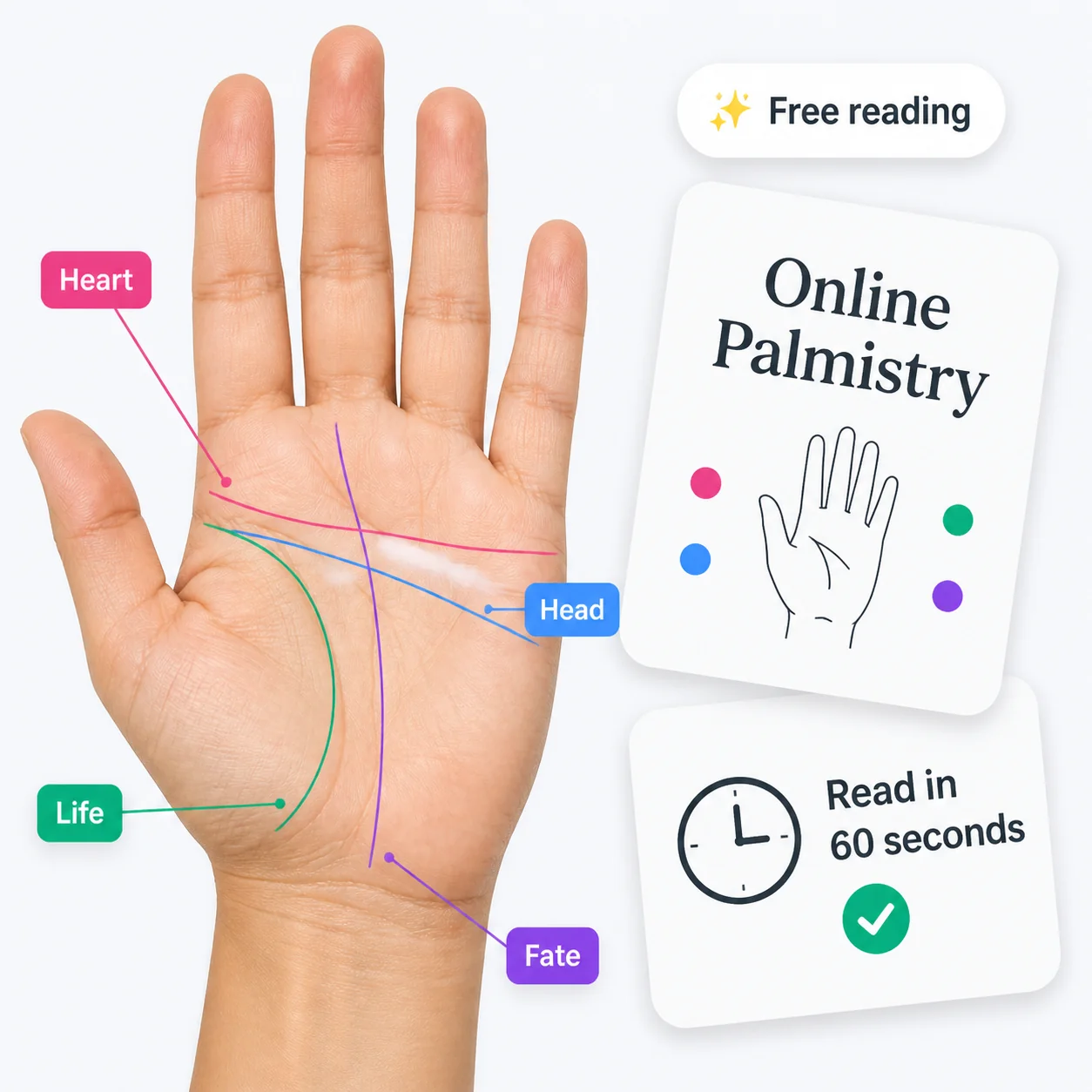 Online Palmistry — A Real Palm Reading From One Photo